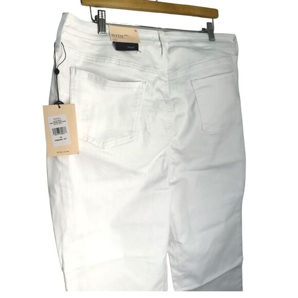 NWT NYDJ Joni capri Relaxed Optic White Women's sz 18 White Cool Embrace spring - Picture 5 of 16